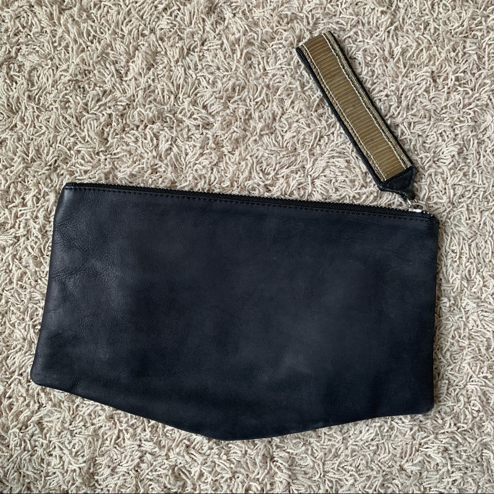 Allsaints Black Leather Clutch